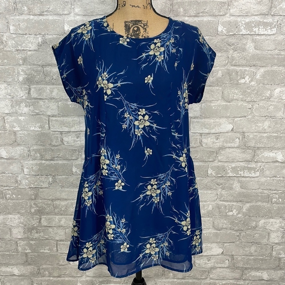 Band of Gypsies | Dresses | Band Of Gypsies Blue Floral Dress